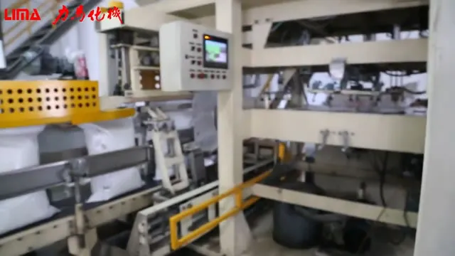 PP Plastik Peletler için Otomatik Torbalama ve Paletleme Makinası (saatte 1200 torba)