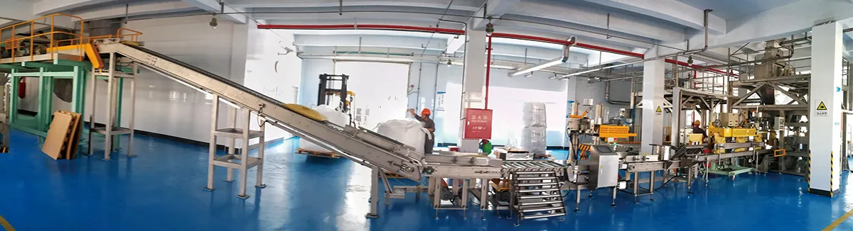 Temizlik malzemesi deterjan için Otomatik tartma, torbalama ve paletleme hattı