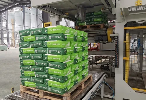 Harç için otomatik torba paletleme makinası